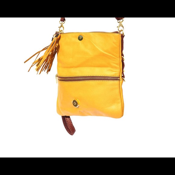 🇮🇹MADE IN ITALY🇮🇹LEATHER CLUTCH/CROSSBODY - Picture 3 of 6